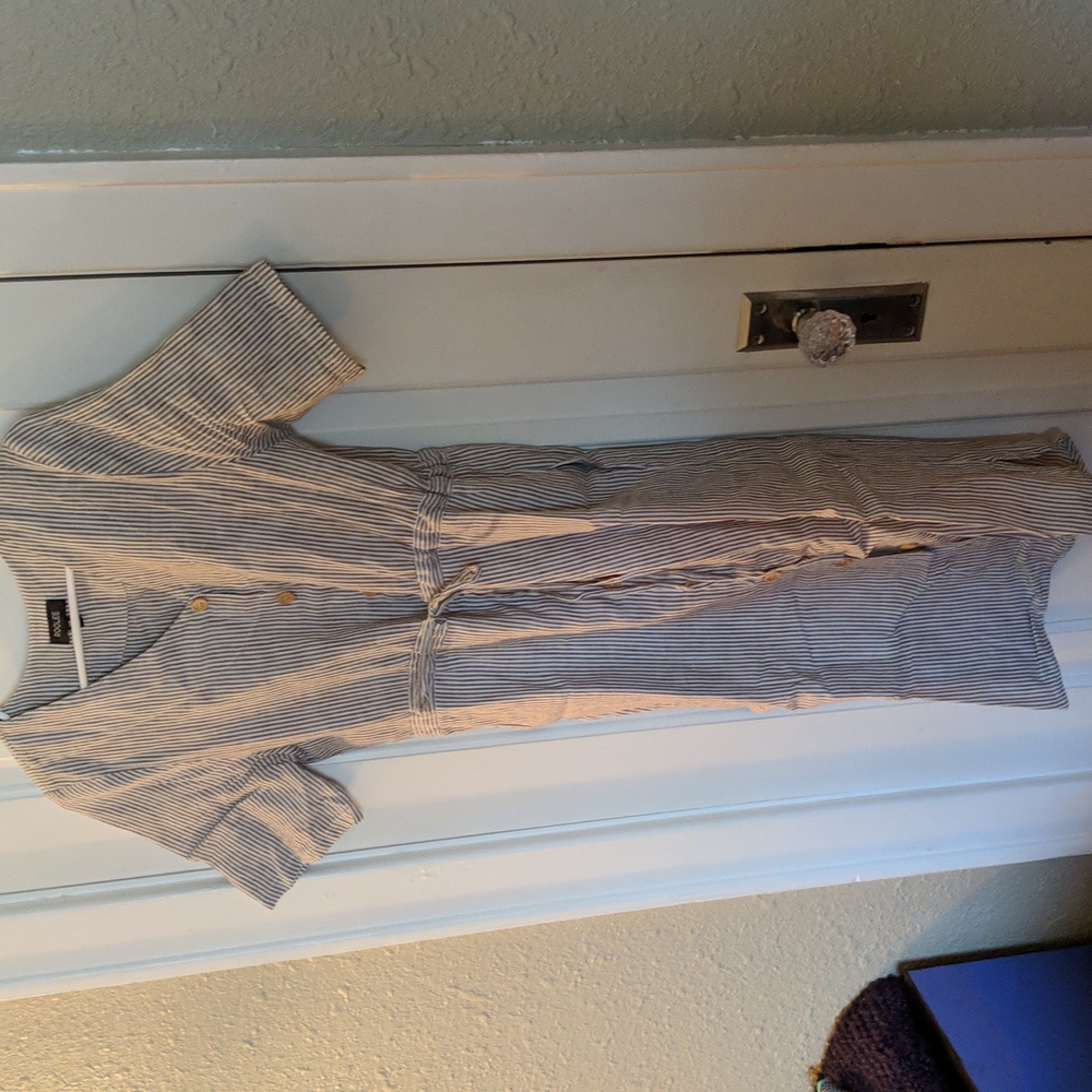 Stripped Roolee Button Down Dress